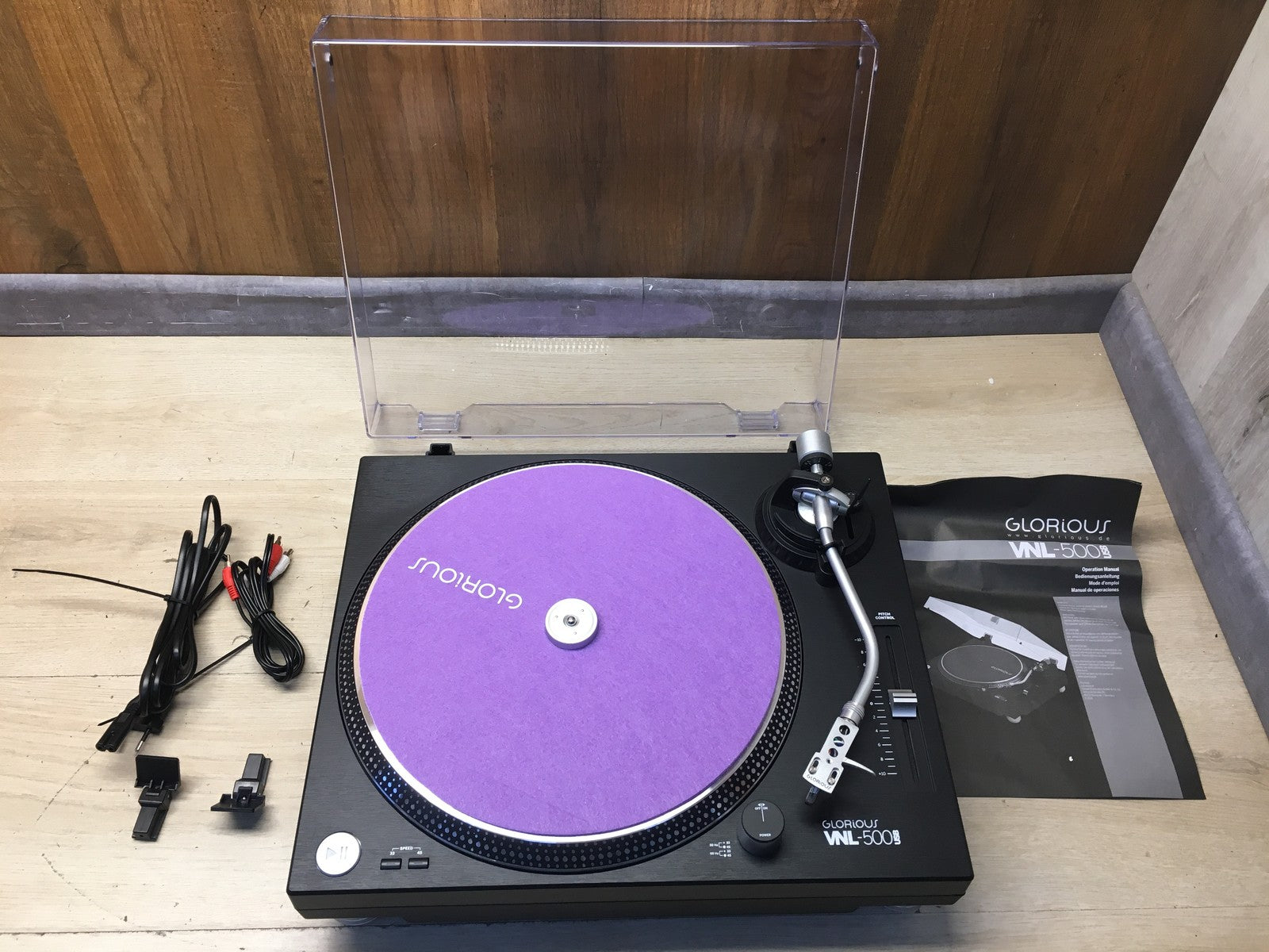 Glorious VNL-500 USB Plattenspieler Quarzgesteuert Direktantrieb, I36727