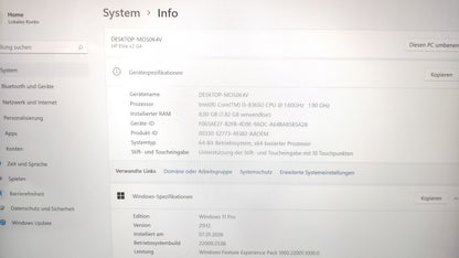 HP Elite x2 G4 Tablet Notebook 12.3" Touch FHD 1920x1280 i5-8365U 8GB 256GB WiFi