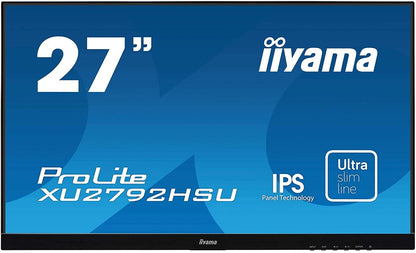 Iiyama ProLite XU2792HSU-B1 Monitor 27" FHD 1920x1080 VGA HDMI DP Ultra Slim
