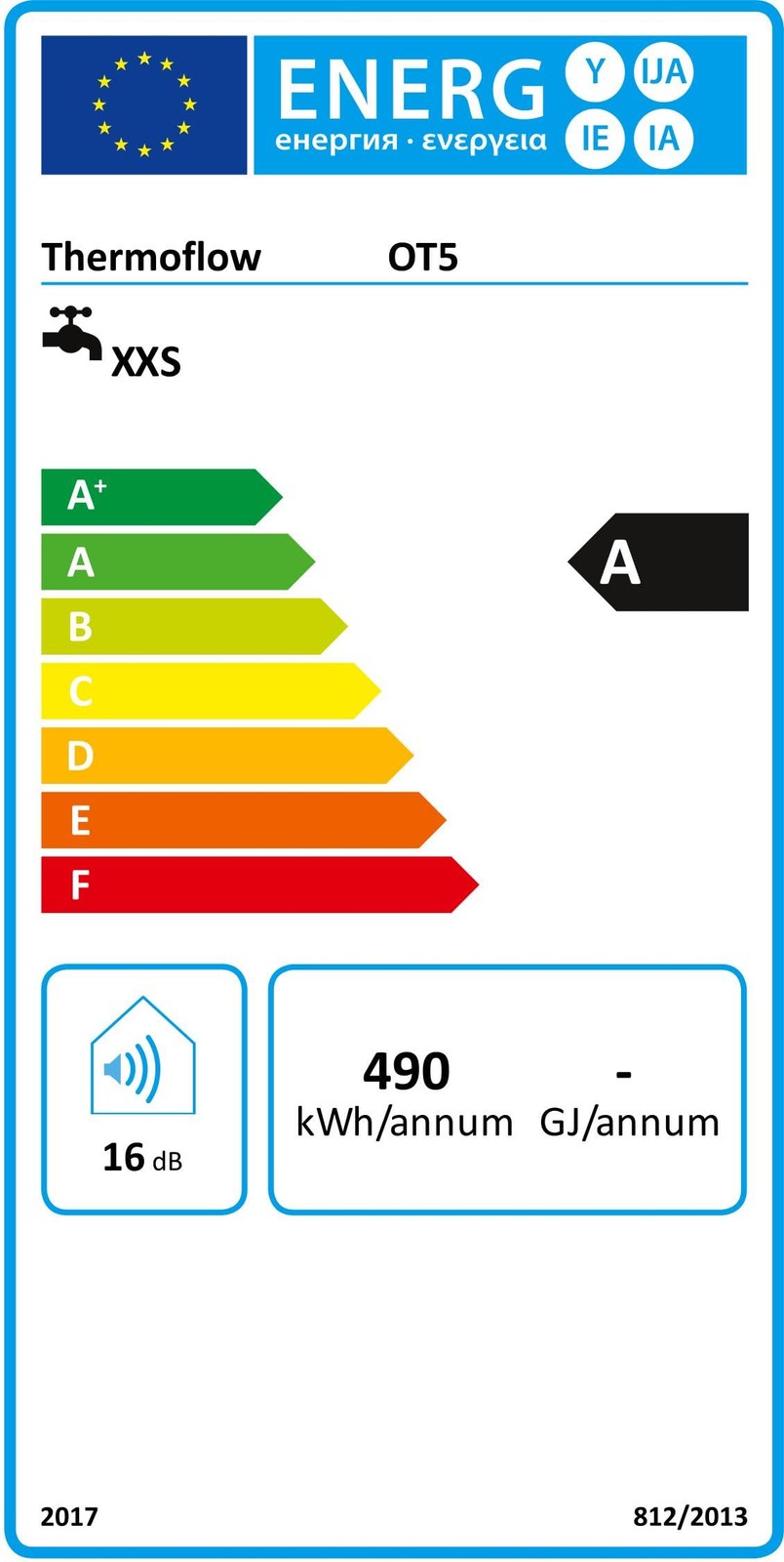 Thermoflow OT5 Warmwasserspeicher (2320051), 5L Niederdruck 2kW, EEK:A, I37571