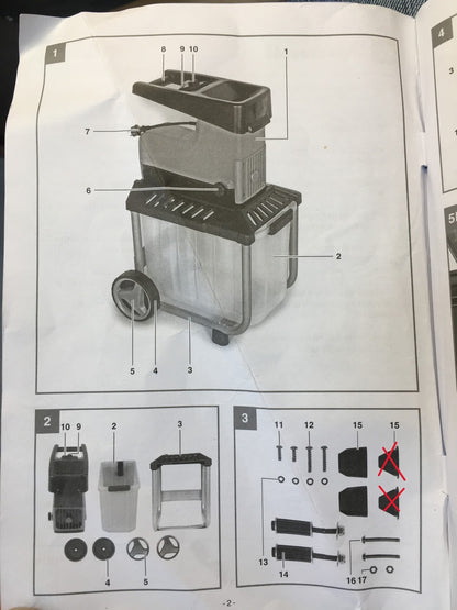 Einhell GC-RS 60 CB Elektro-Häcksler Walzenhäcksler 2300W (3430635), I37905