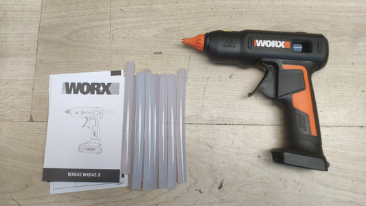 WORX WX045 Akku-Heißklebepistole Solo 20V, 60W, MAX 200℃, I38447