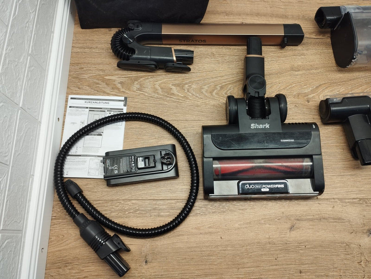 Shark Stratos IZ400EUTBK Akku-Staubsauger Handstaubsauger DuoClean beutellos