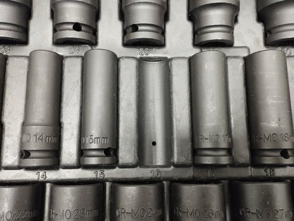 KS Tools 515.0065 Sechskant-Kraft-Stecknuss-Satz CrMo 39-teilig