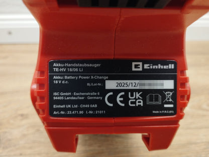 Einhell TE-HV 18/06 Li Solo Akku-Handstaubsauger 18 V Power X-Change