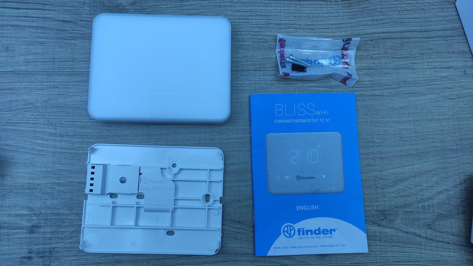 finder Chronothermostat 1C9190030W07, I34402