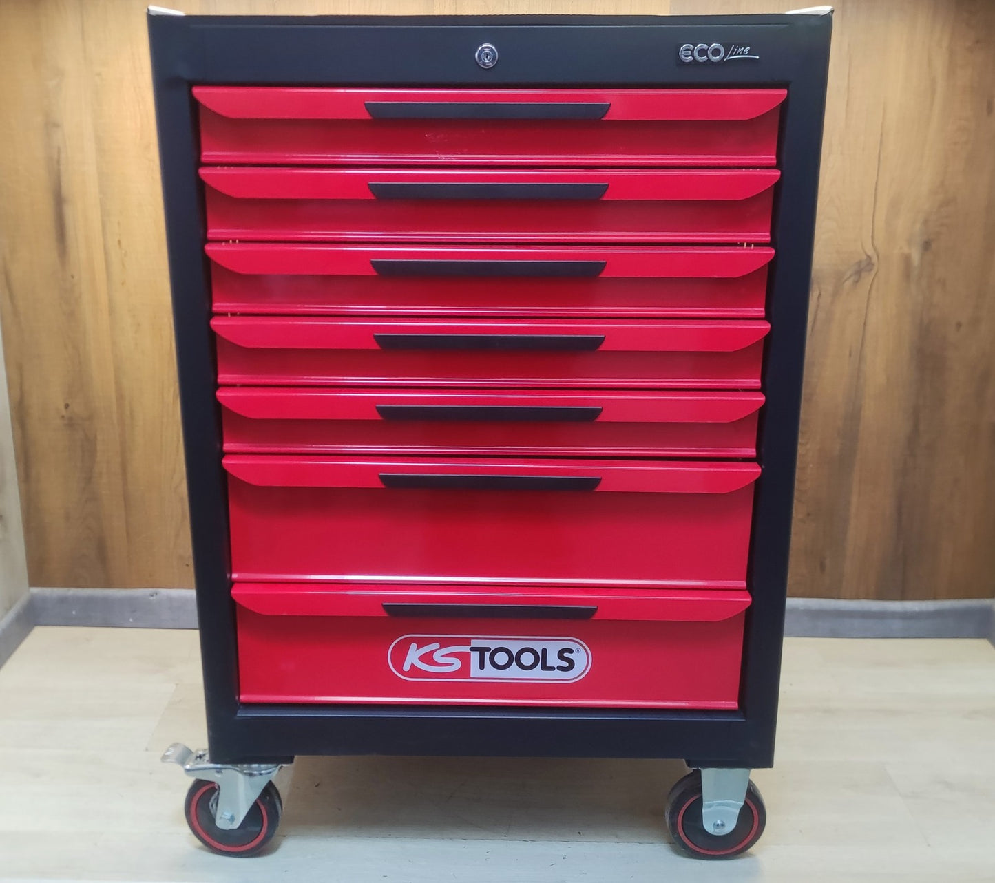 KS Tools Ecoline Werkstattwagen mit 7 Schubladen leer, I38322