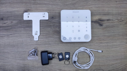 Honeywell Home Security Funk-Alarmanlagen Starter-Set HS330S, weiß,  I36416