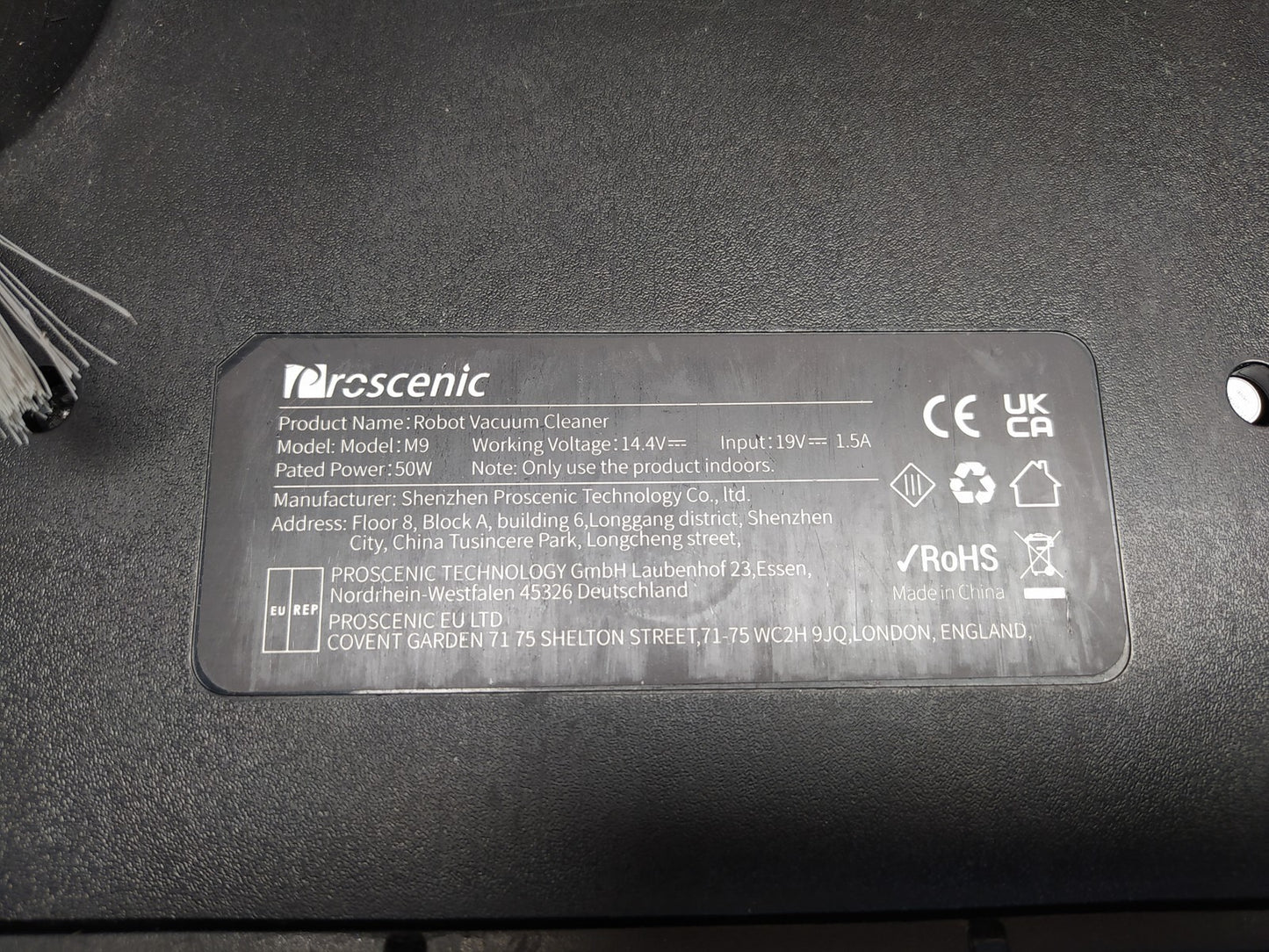 Proscenic M9 Saugroboter mit Wischfunktion, Absaugstation, I36431