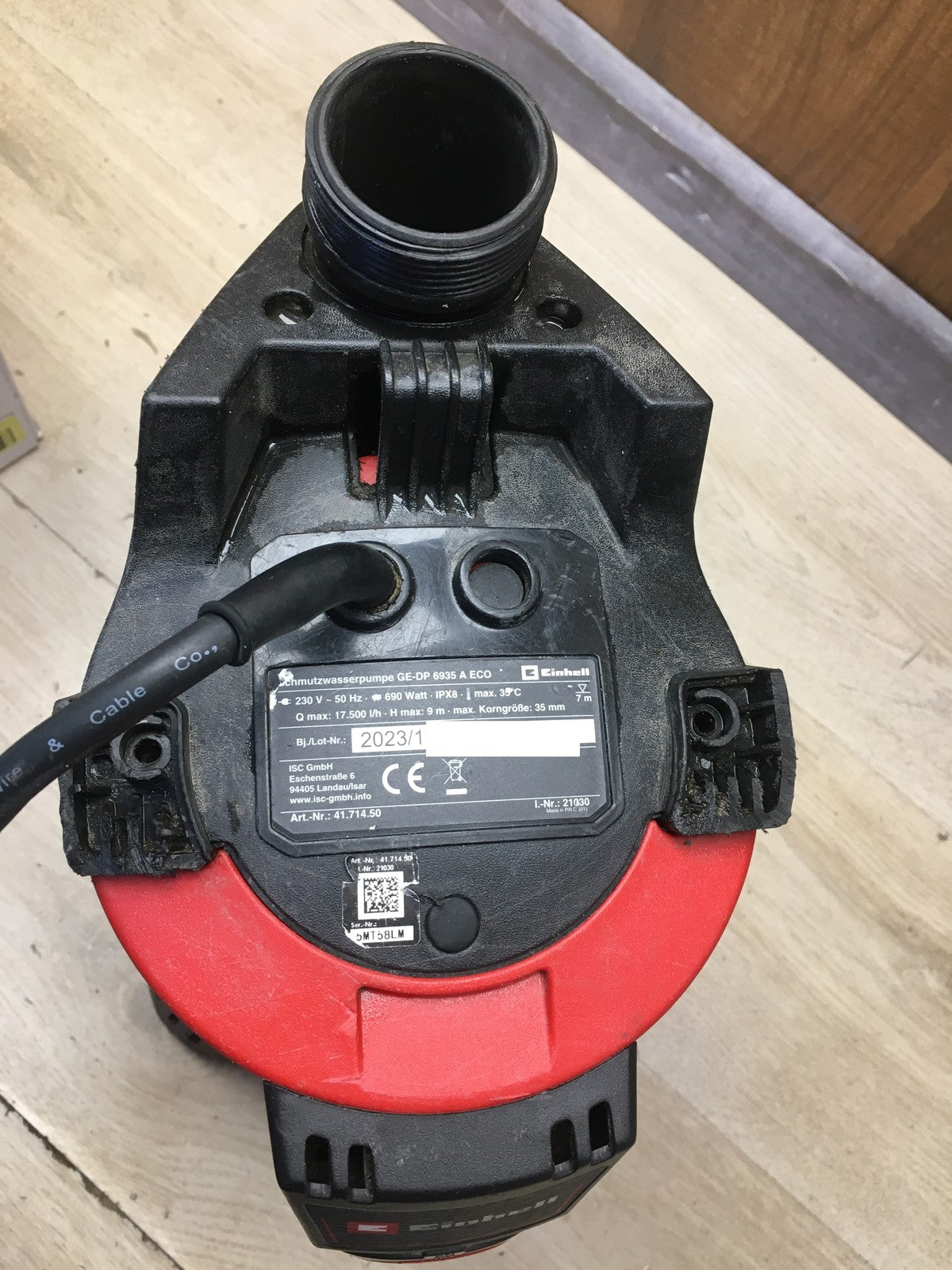 Einhell GE-DP 6935 A ECO Elektro-Schmutzwassertauchpumpe (4171450), I39890