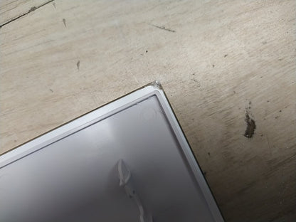 TECE 9.240.659 Loop Betätigungsplatte für WC, Glas weiß, Tasten Chrom, I37393