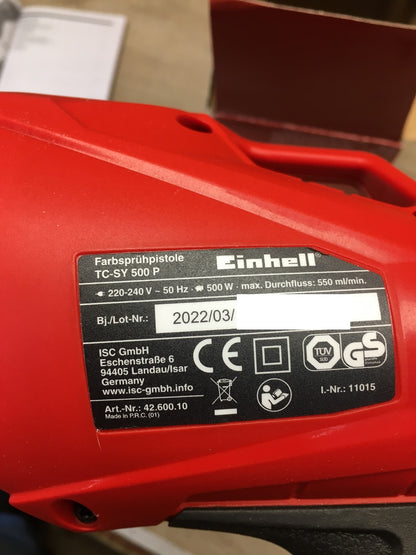 Einhell TC-SY 500 P Elektro-Farbsprühsystem (4260010), I39794
