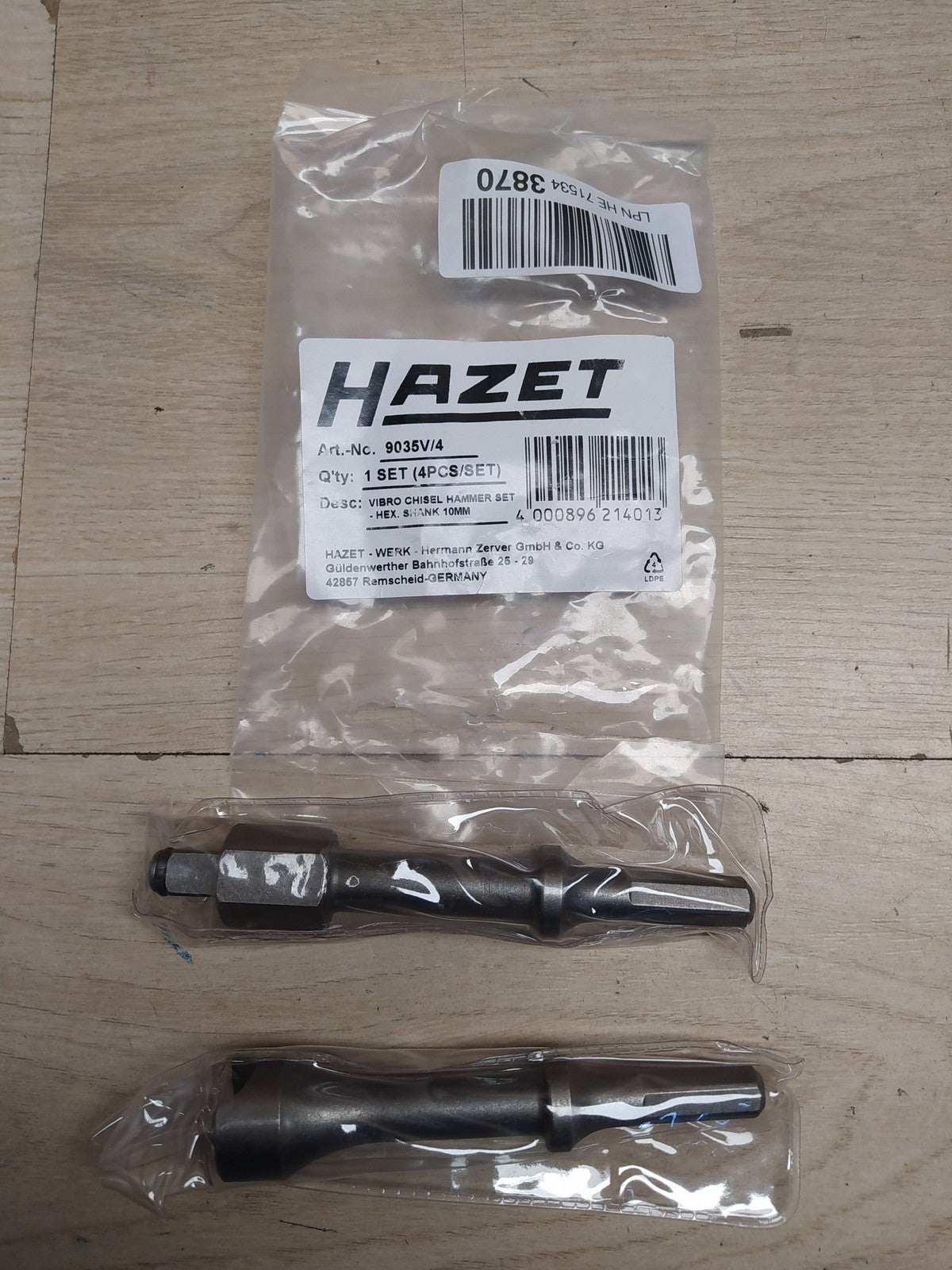 Hazet 9035V/4 Ersatz-Vibrationsmeißel, I37332