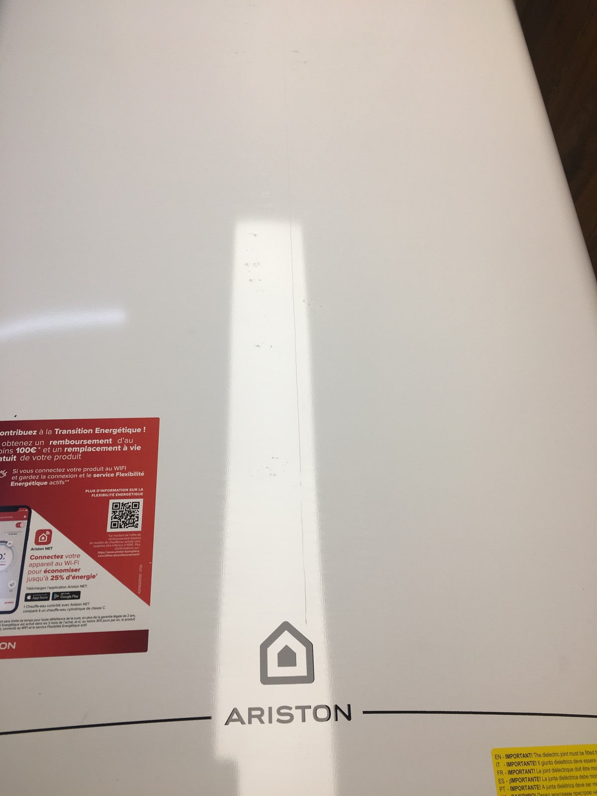 Ariston Velis Evo Dune Dry WiFi 80L Warmwaserspeicher, 1,5 kW, EEK:B, I38154