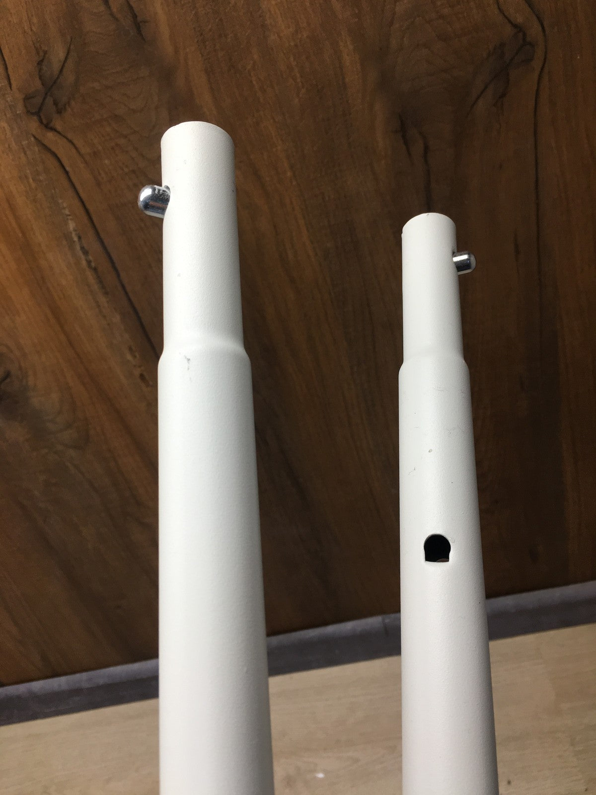 SONGMICS HSR060W01 Kleiderständer, mit 2 Kleiderstangen, Rollen, I36975
