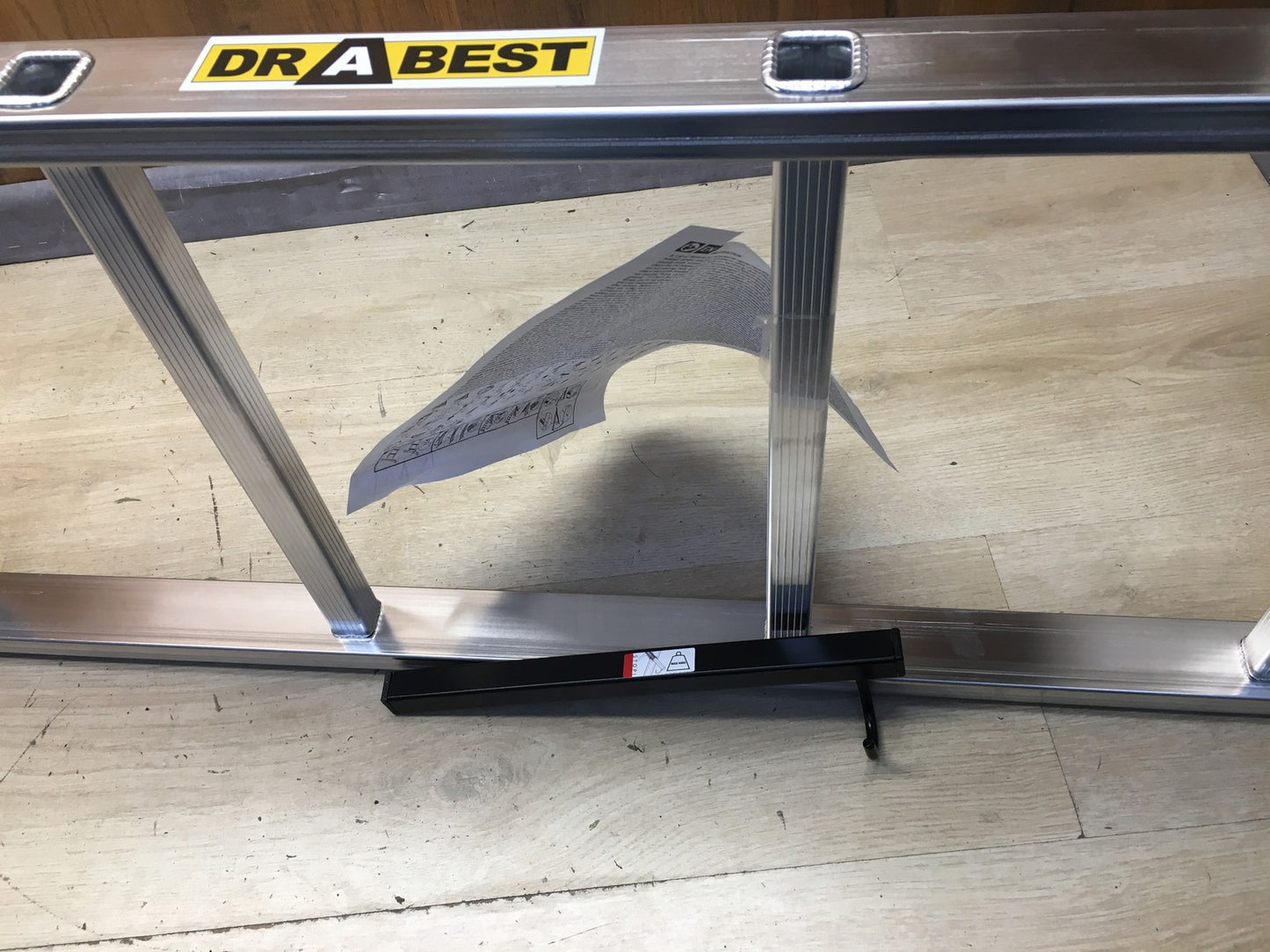 DRABEST PRO Serie Anlegeleiter Aluminium-Stufenleiter 6 Stufen, I38562