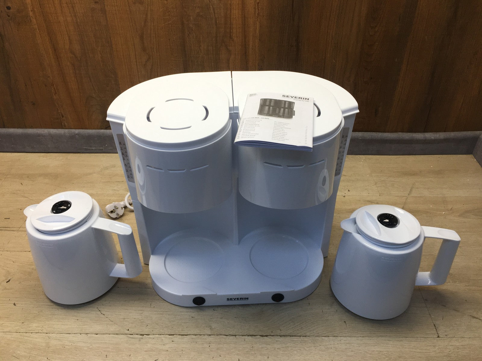 Severin Duo Filter KA 5830 Filterkaffeemaschine, 2000W, weiß, I39040