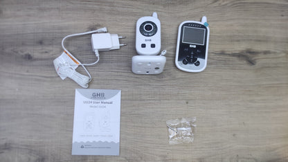 GHB Babyphone UU24, Monitor mit Kamera 2,4 GHz Nachtsicht, I38515