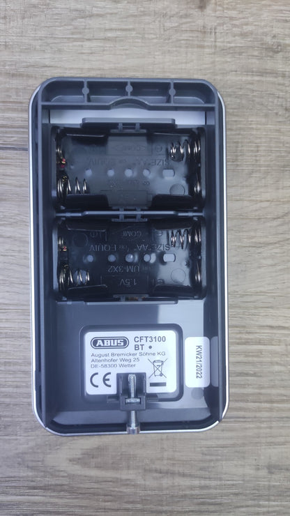 ABUS Bluetooth-Tastatur HomeTec Pro CFT 3100 BT silber, I39059