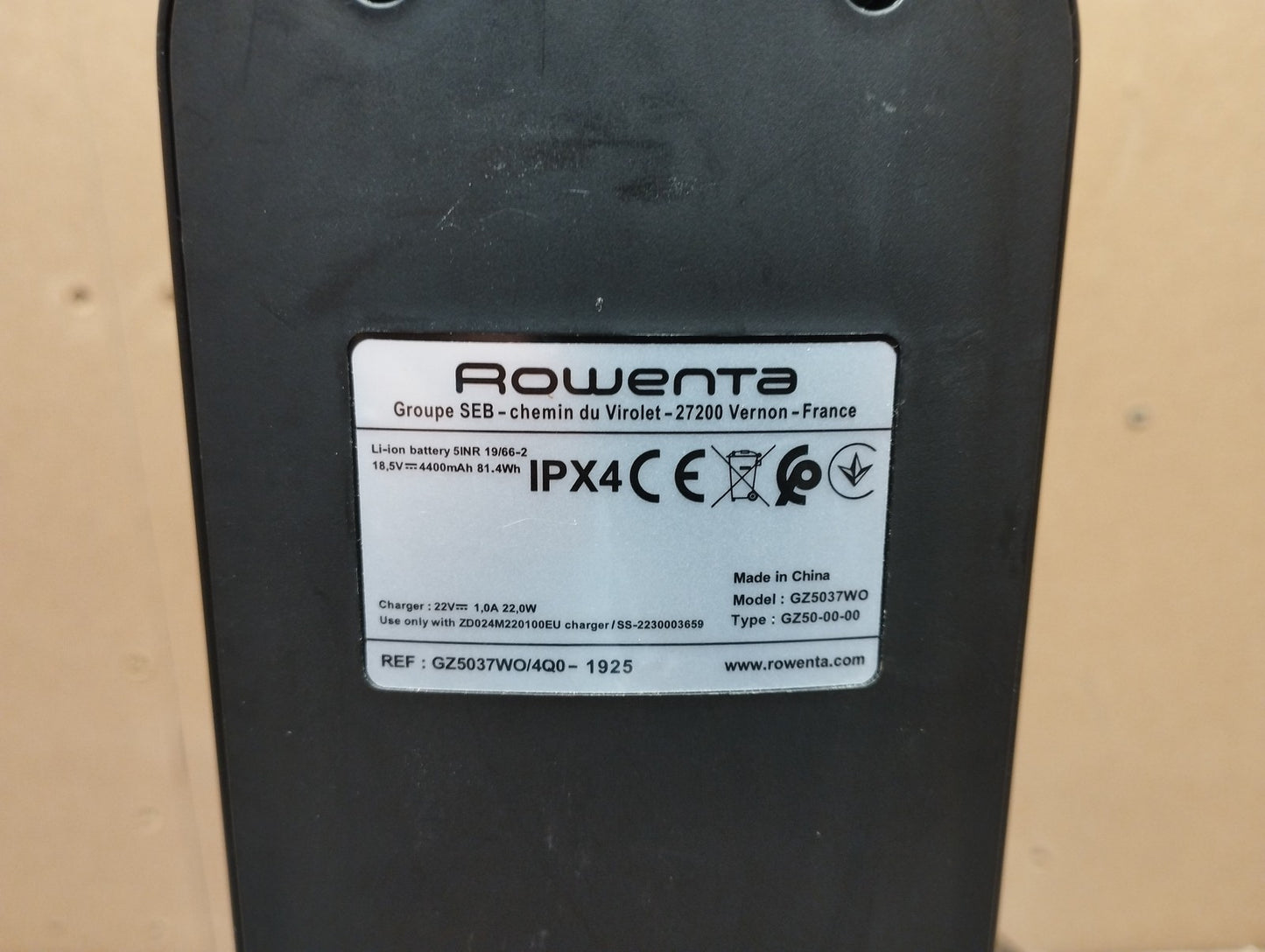 Rowenta GZ5037 X-Clean 4 Akku-Wischsauger, I39595