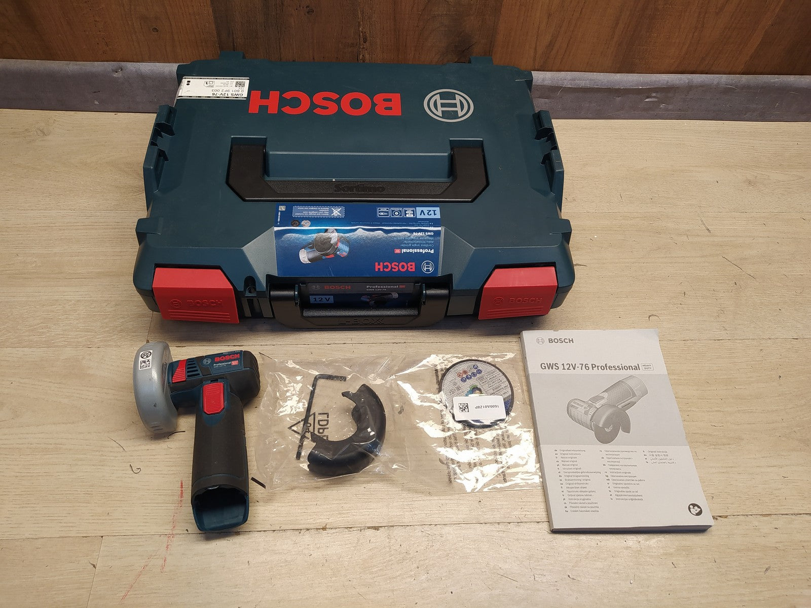 Bosch Professional GWS 12V-76 Akku-Winkelschleifer SOLO, I37878