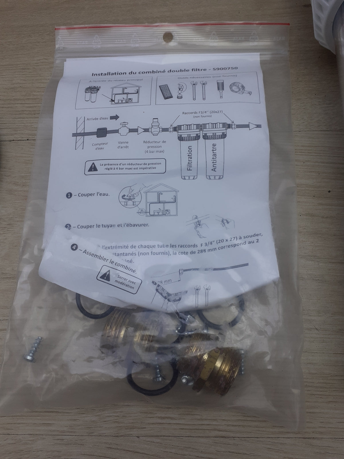 Comap S900750 kombinierte Doppel-Filter, weiß, I18039