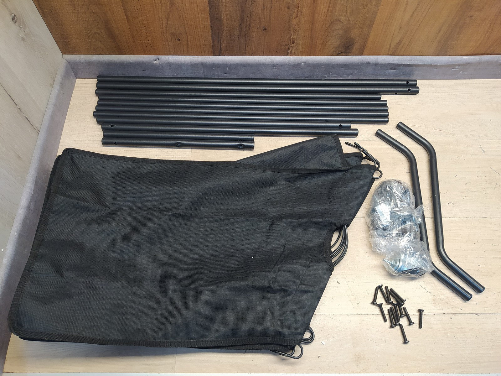 Mondeer Wäschesortierer 3 Fäscher, Wäschekorb, 3 x 35L, schwarz, I36971