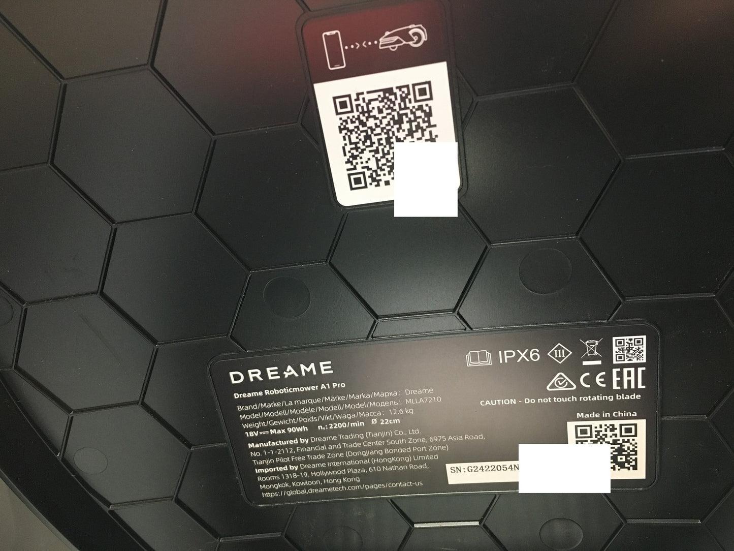 DREAME Intelligenter Mähroboter A1 Pro bis 2000m² 3D Sensor (MLLA7210) I38005