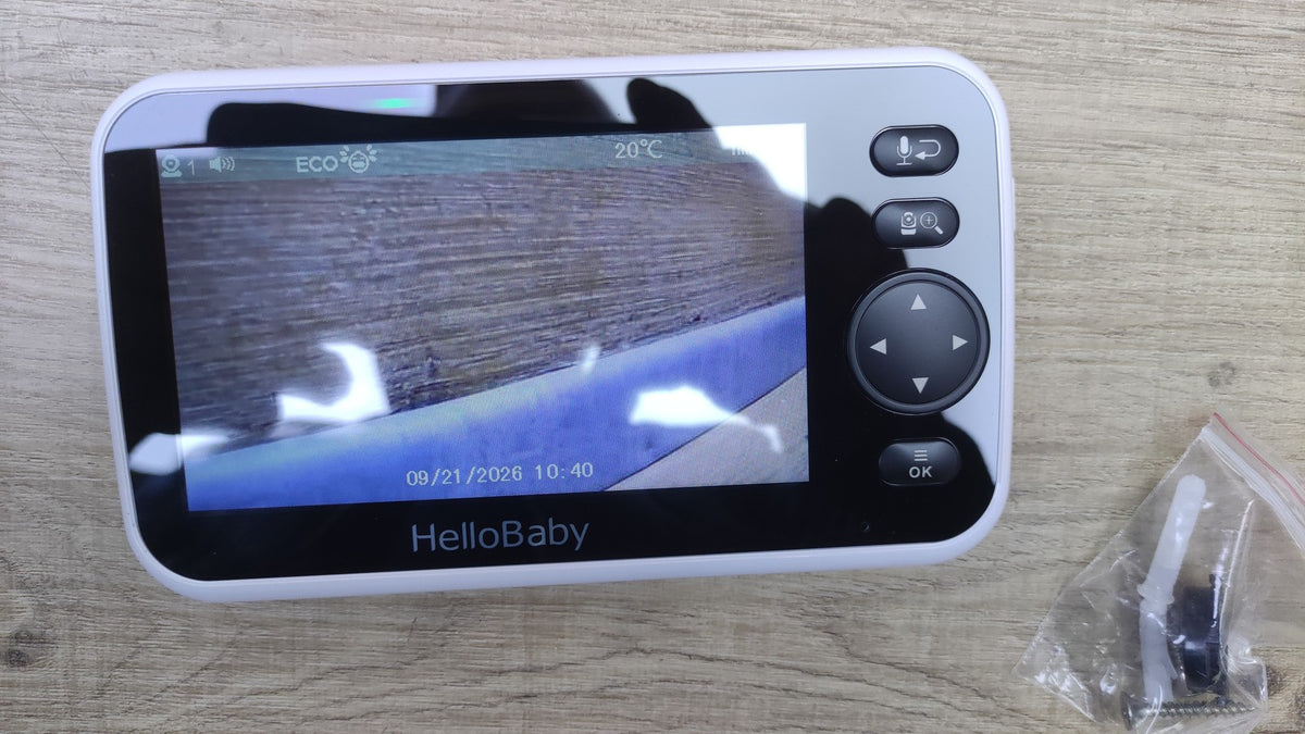 HelloBaby HB6550 Babyphone mit Kamera 5 Zoll, weiß, I40991