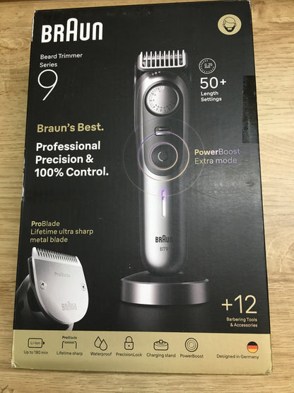 Braun Series 9 Barttrimmer BT9560, +12 Barberutensilien, I39973