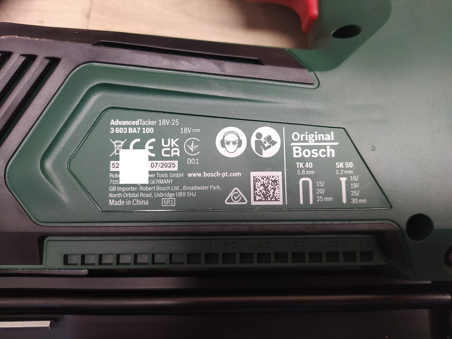 Bosch Akku-Tacker/Nagler AdvancedTacker 18V-25 Solo, 18V, I38587