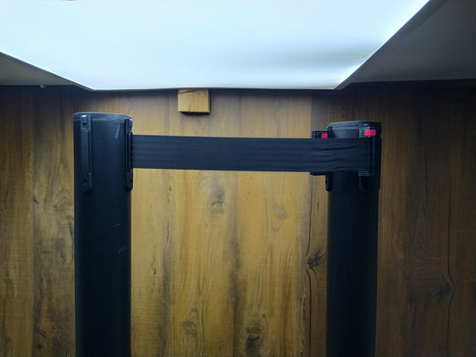 FlexiBarrier Basic 500 Absperrständer 2-er Pack 5 m schwarz, I35331