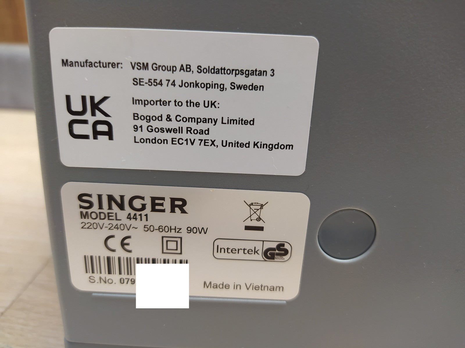 Singer Heavy Duty 4411 Nähmaschine, 11 Stichprogramme, I36652