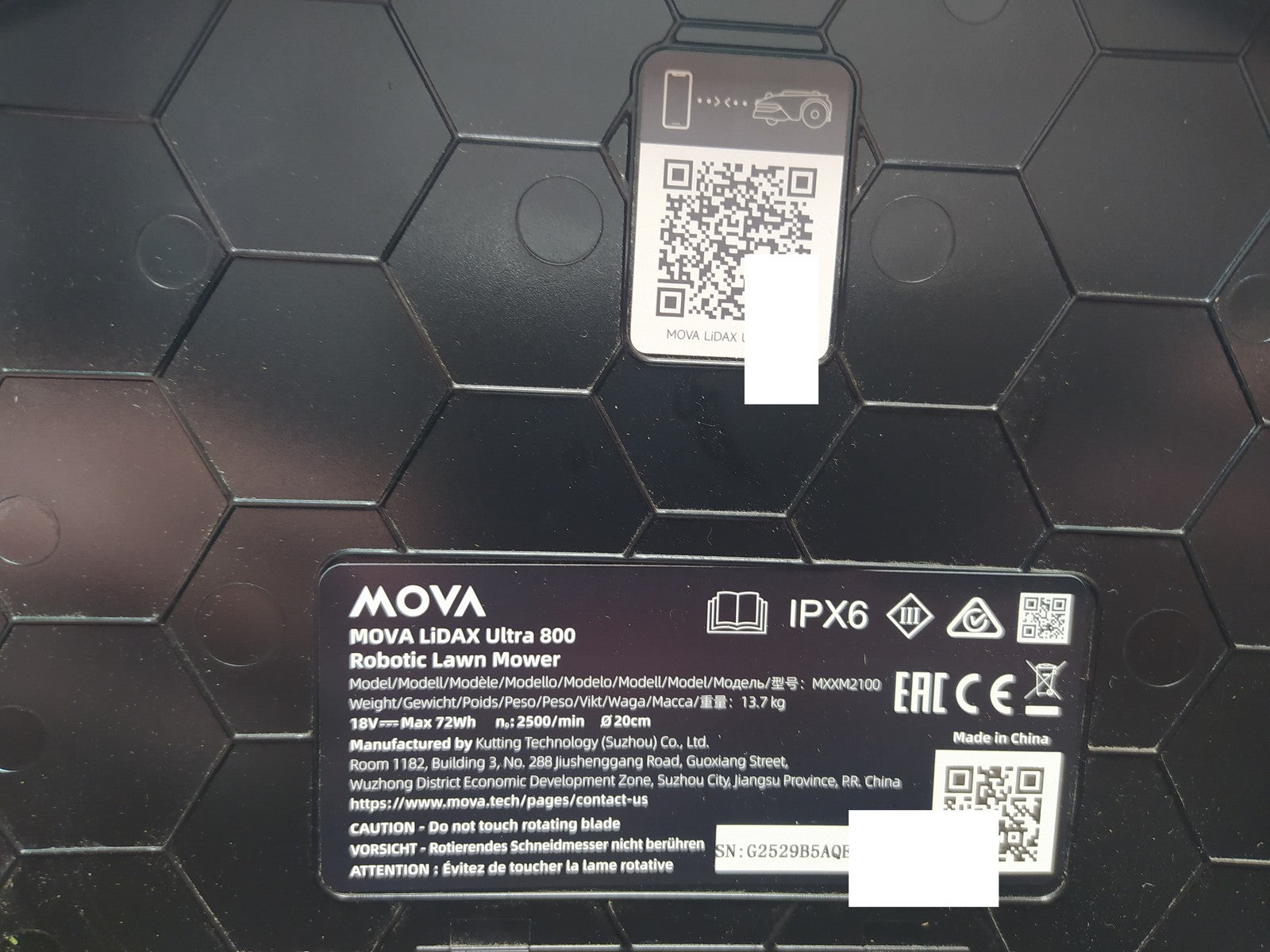 MOVA LiDAX Ultra 800 Mähroboter ohne Begrenzungskabel (MXXM2100), I37886
