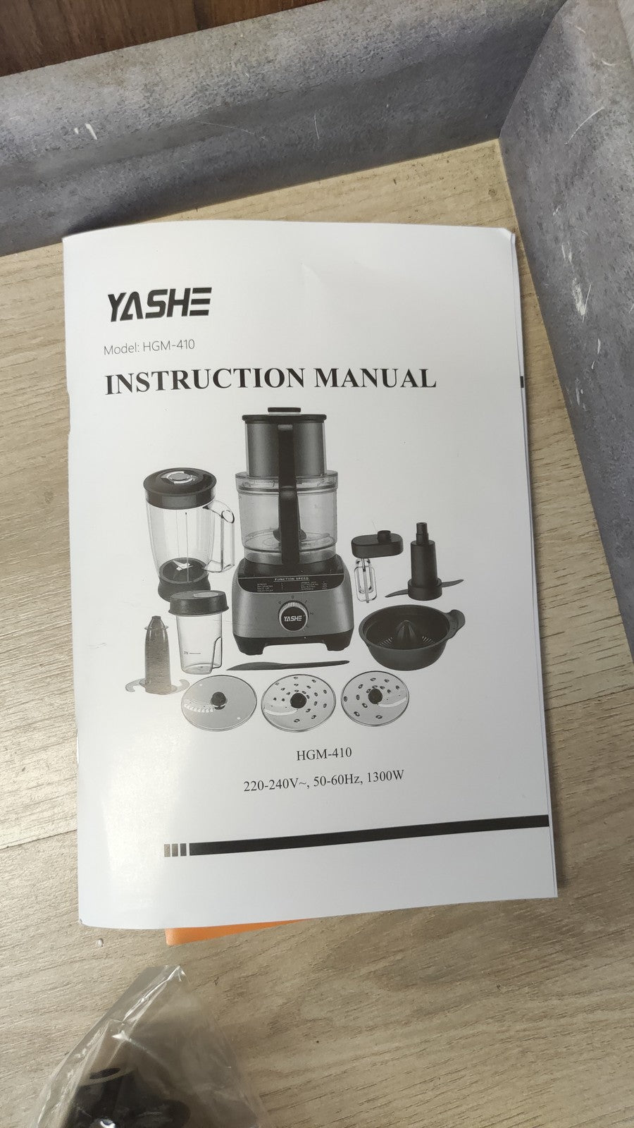 YASHE HGM-410 Multifunktionale Küchenmaschine, 1300W, I39708