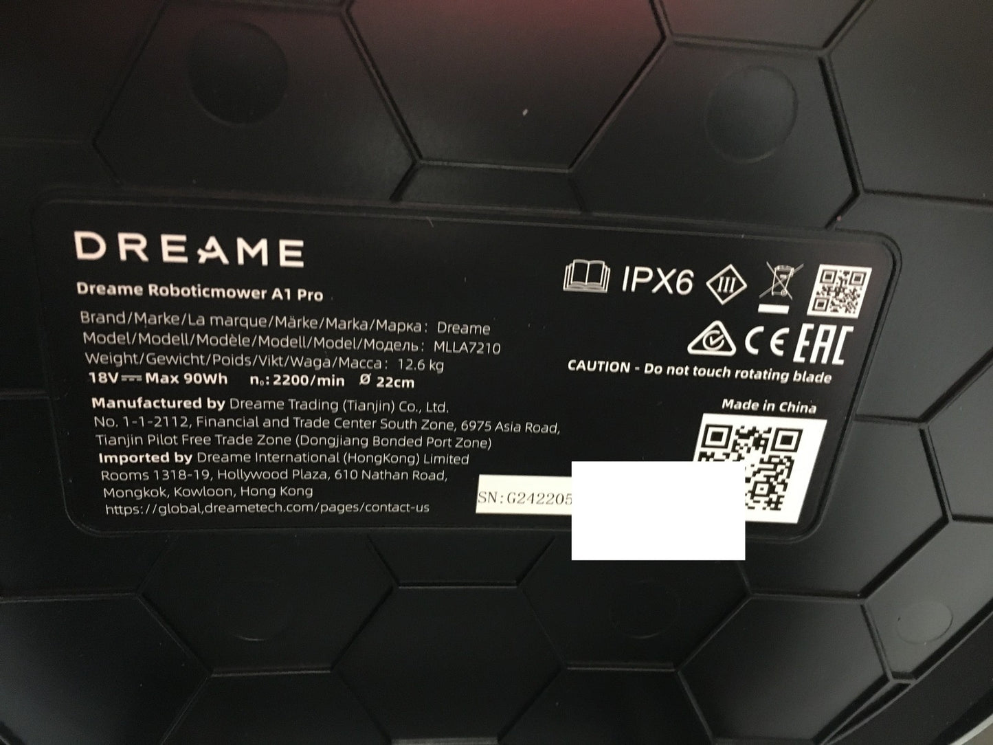 DREAME Intelligenter Mähroboter A1 Pro bis 2000m² 3D Sensor (MLLA7210) I37443