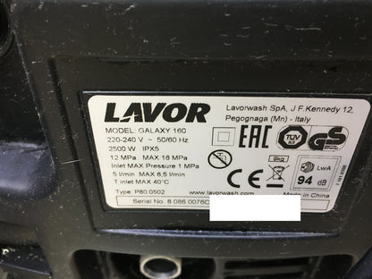 Lavor Galaxy 160 Hochdruckreiniger 160 bar 2500 W, I30549