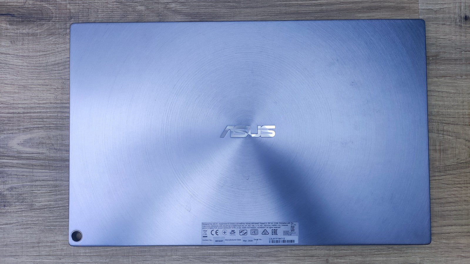 Asus ZenScreen MB16AMT tragbarer USB-Monitor 15,6" FHD 1920x1080 USB Typ-C IPS