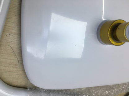 QJUZO Duschset mit Thermostat, Regendusche, golden-weiß, I35101