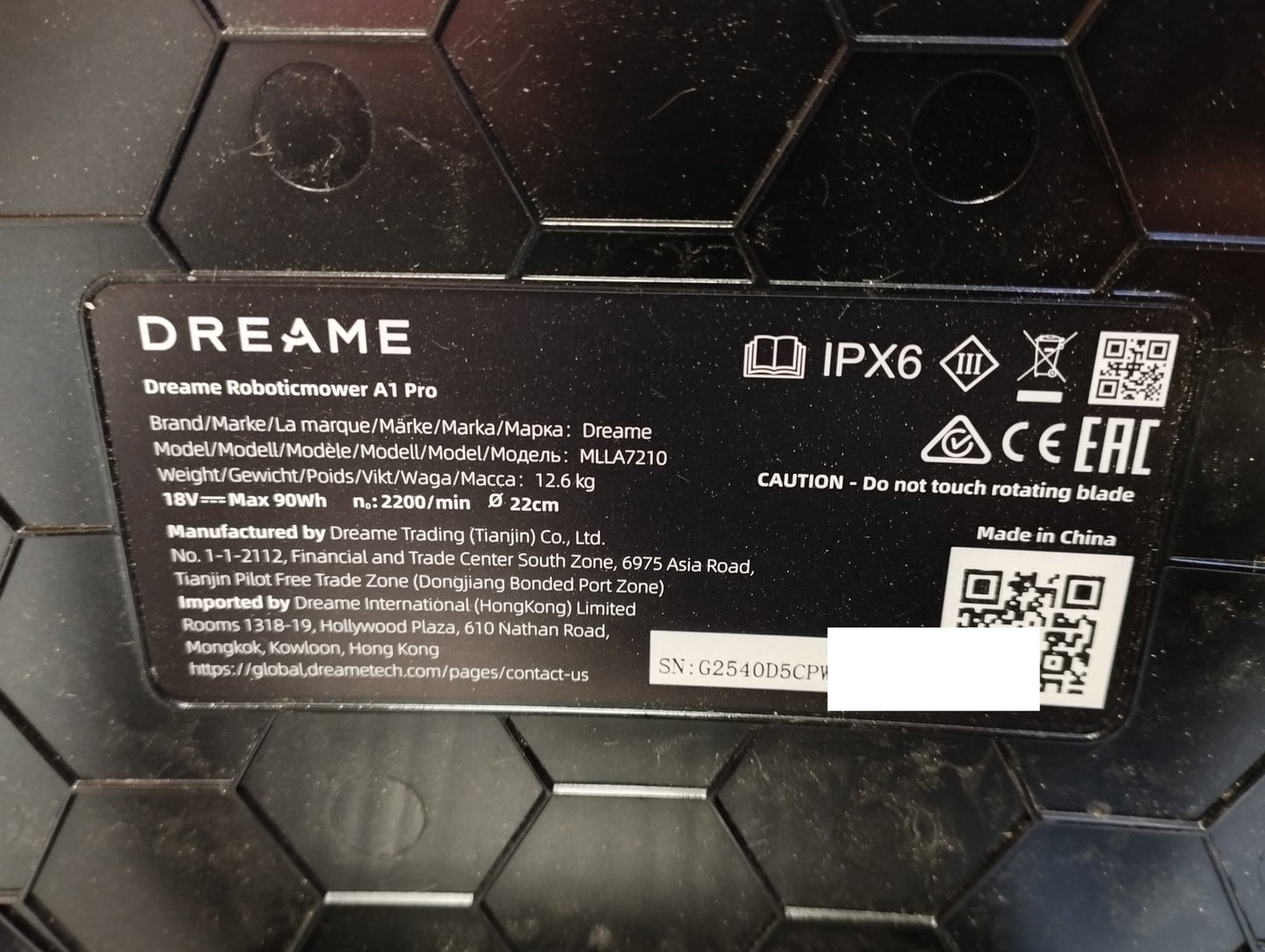 DREAME Intelligenter Mähroboter A1 Pro bis 2000m² 3D Sensor (MLLA7210) I39596