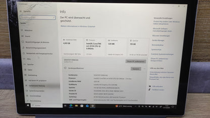 Microsoft Surface Pro 4 Windows Tablet 2736x1824 Touch m3-6Y30 4GB RAM 128GB SSD