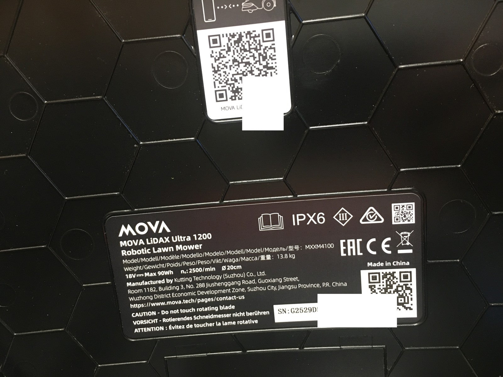 MOVA LiDAX Ultra 1200 Mähroboter ohne Begrenzungskabel MXXM4100, I37967