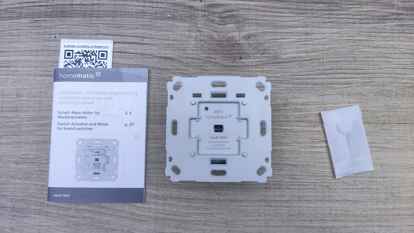 Homematic IP Schalt-Mess-Aktor für Markenschalter HmIP-BSM, I37244