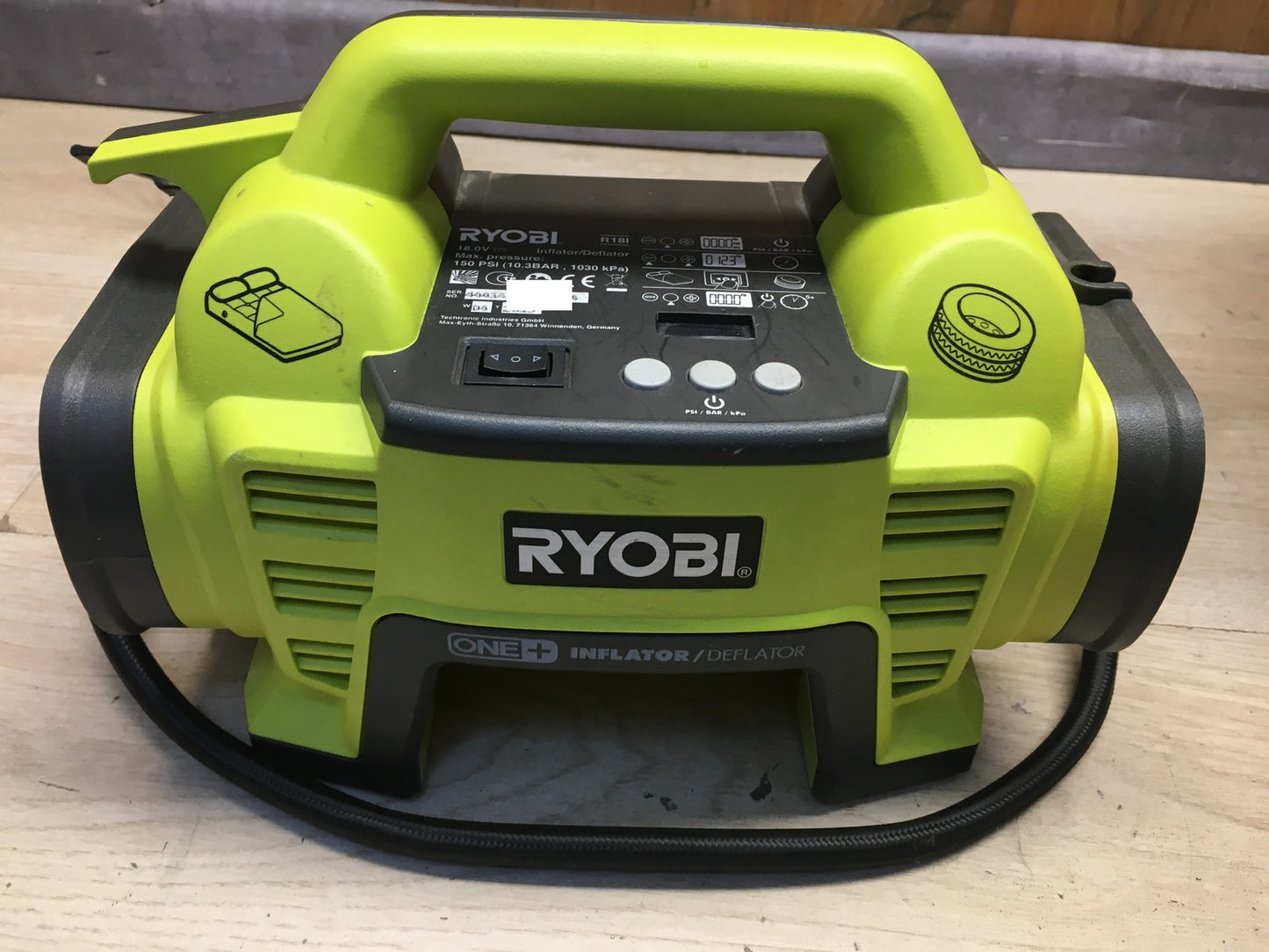 Ryobi R18I-0 Akku-Kompressor Druckluftkompressor SOLO 5133001834, I39936