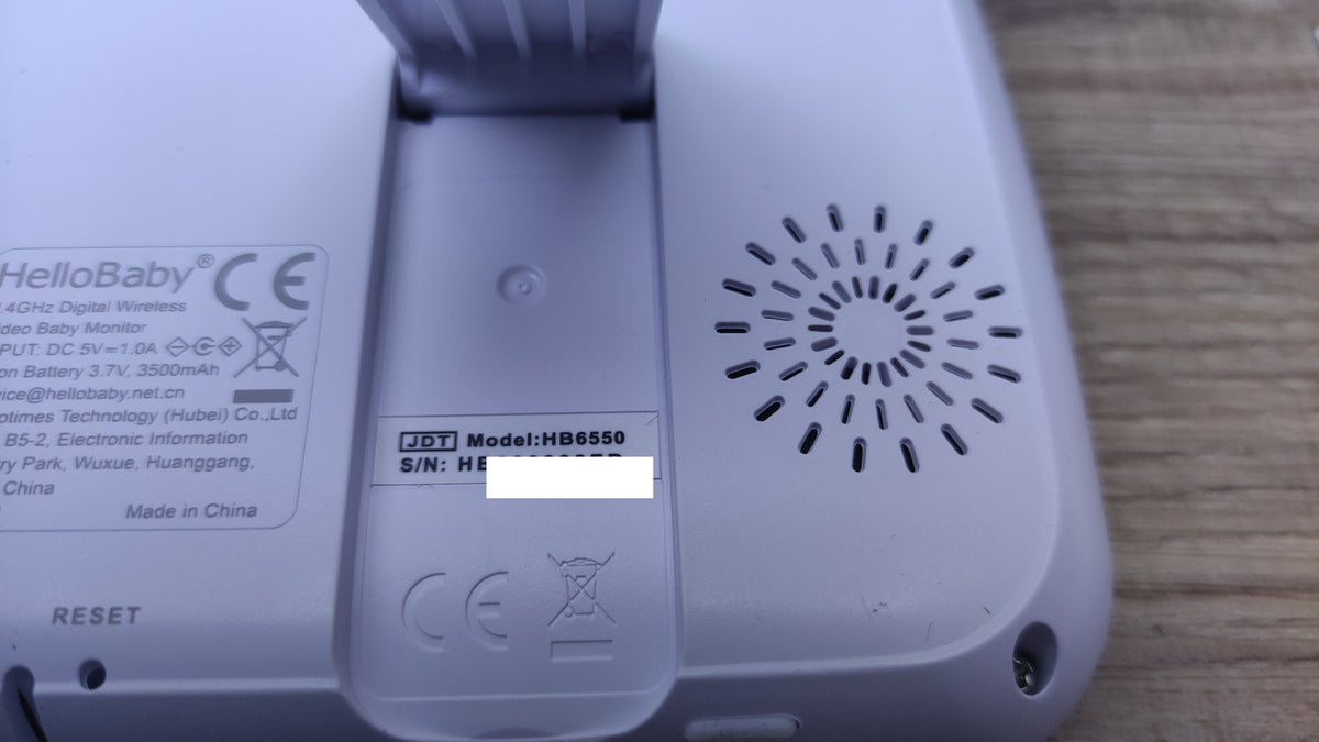 HelloBaby HB6550 Babyphone mit Kamera 5 Zoll, weiß, I40991