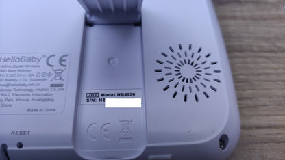 HelloBaby HB6550 Babyphone mit Kamera 5 Zoll, weiß, I40991
