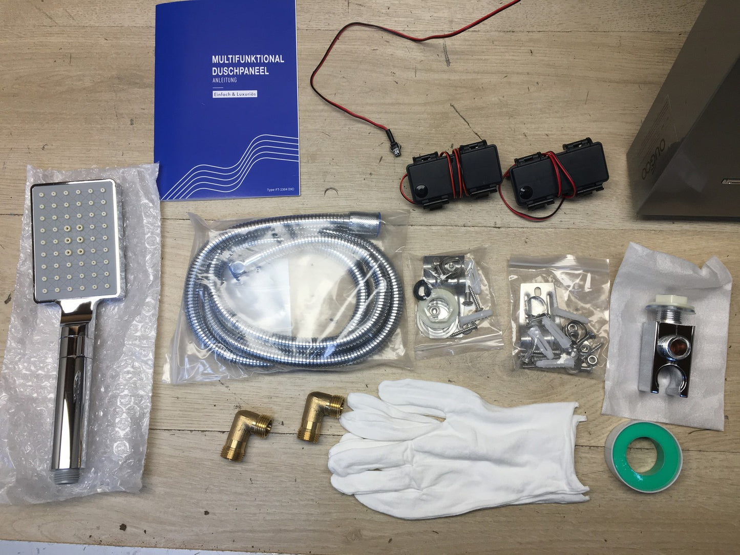 OUGOO LED Duschpaneel, 5 Funktionen, I37203