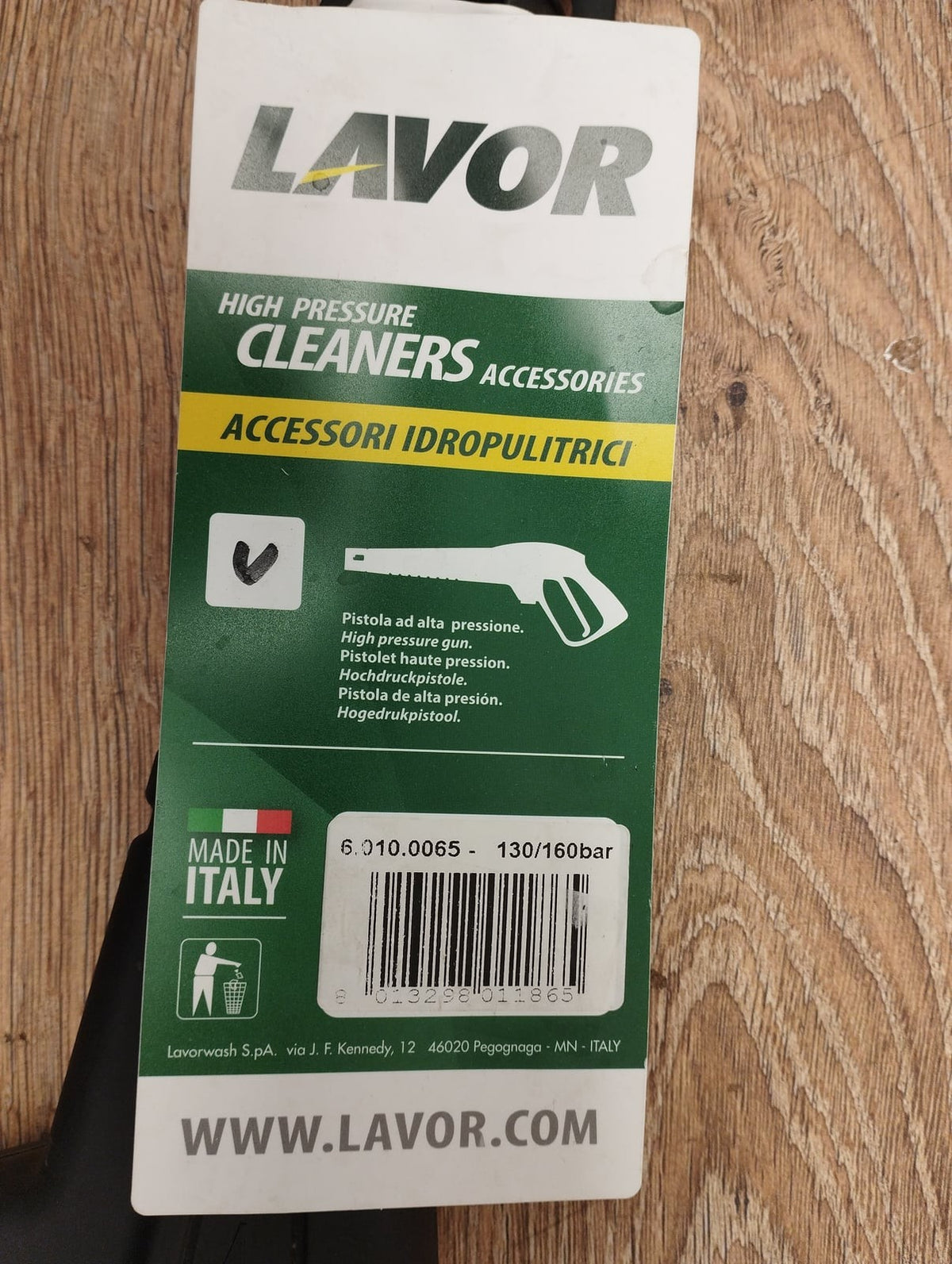 LAVOR S09 Pistole mit Adapter 6.010.0065