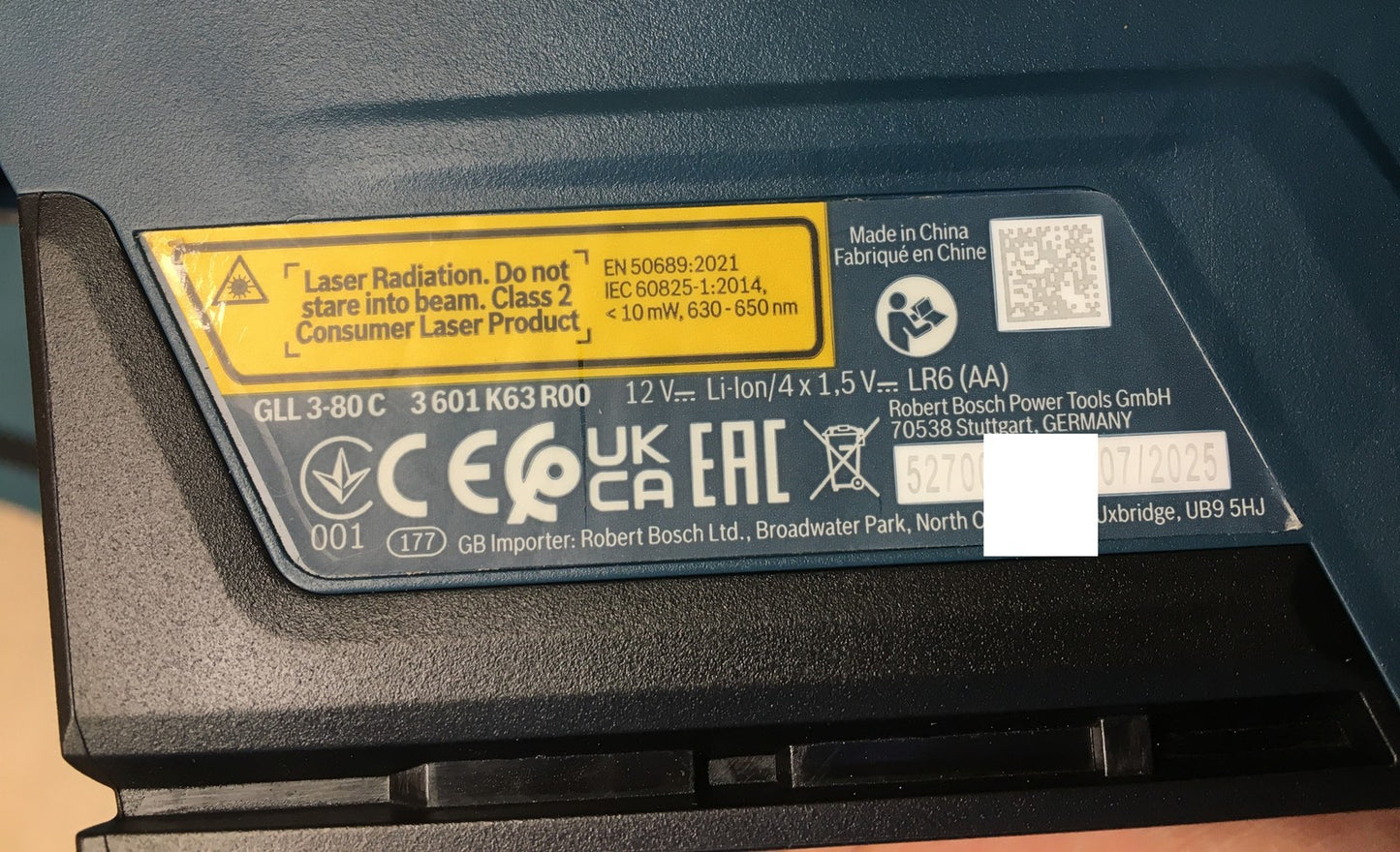 Bosch Professional Linienlaser GLL 3-80 C ohne Laser-Empfänger LR 7, I37560