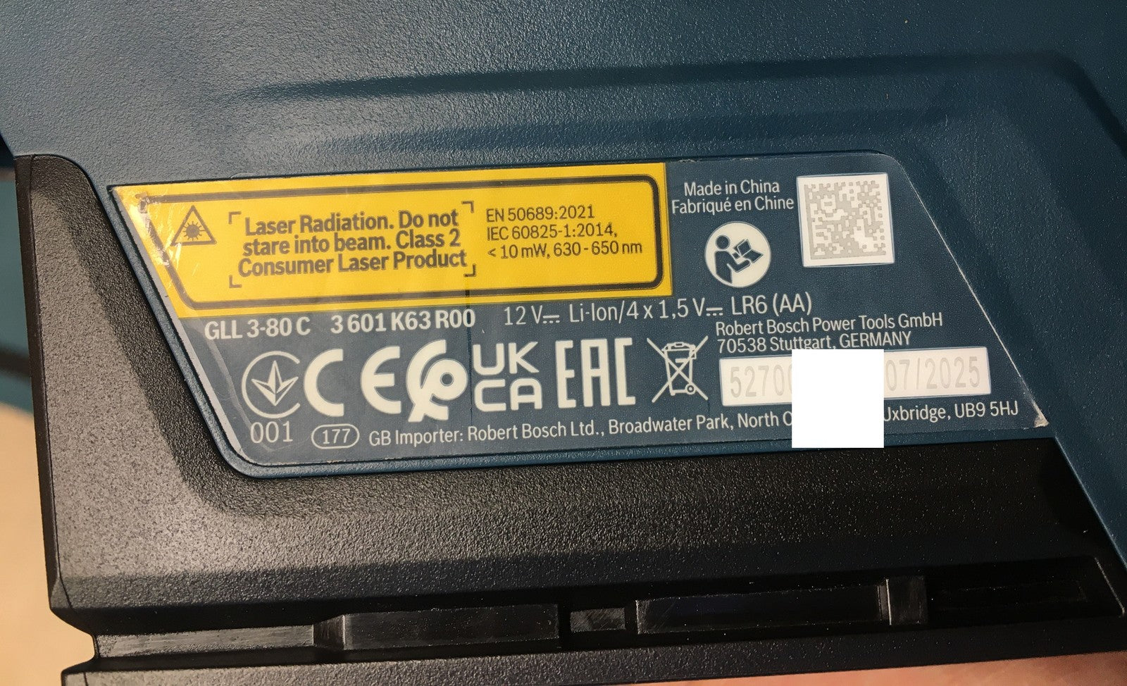 Bosch Professional Linienlaser GLL 3-80 C ohne Laser-Empfänger LR 7, I37560